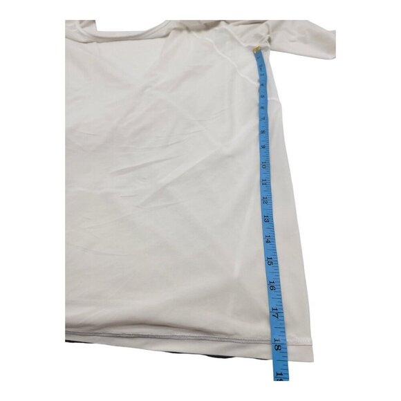 Lululemon top Women 1X White You’re Lucky Mesh Open Back Athleisure Sportswear - Picture 2 of 5